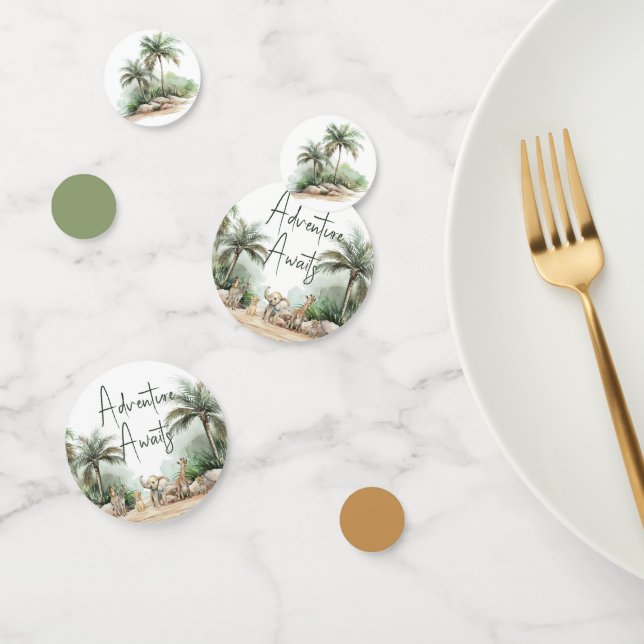 Confeti Jungle Safari Animals Adventure Table (Grupo)