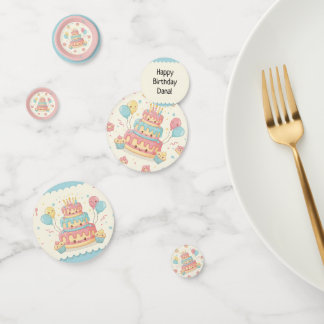 Confeti Kawaii Birthday - Cute Cake and Cupcakes