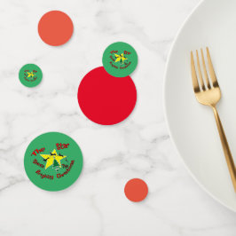 Confeti La estrella brilla con fuerza a estos Navidades