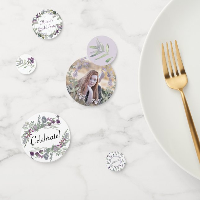 Confeti Lavanda de flores silvestres acuáticas (Grupo)