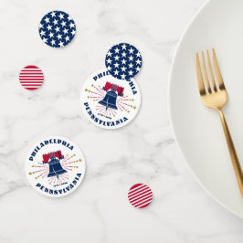 Confeti Liberty Bell 1776 Filadelfia Patriótico