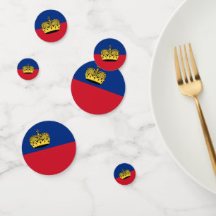 Confeti Liechtenstein Confetti, fiesta, Bandera de Liechte