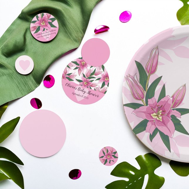 Confeti Lirio de Blooming Rosa (Pink Blooming Lily Confetti)