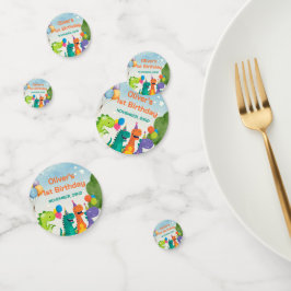 Confeti Little Dino 1st Birthday party