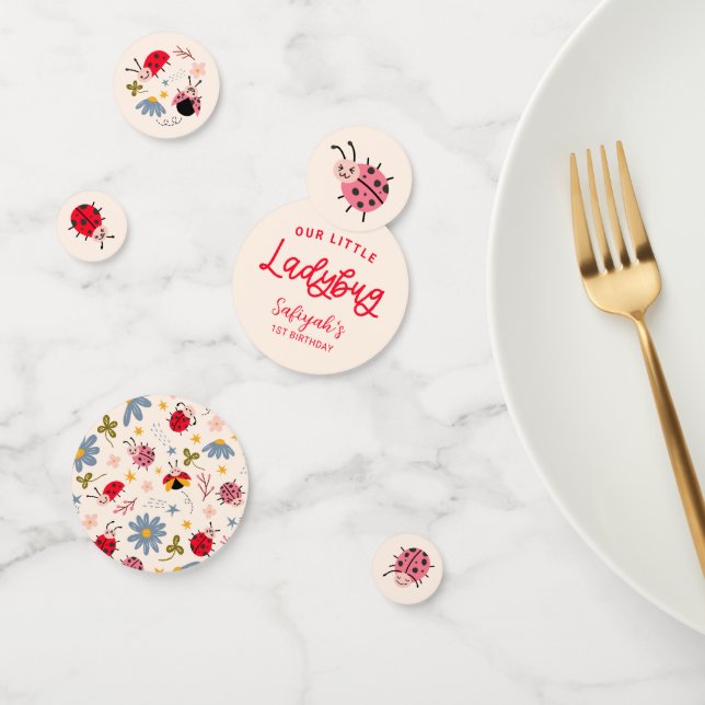 Confeti Little Ladybug Birday Party (Grupo)