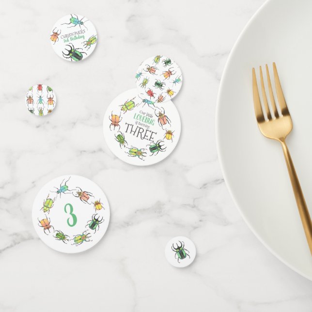 Confeti Little Lovebug Birday Party (Grupo)