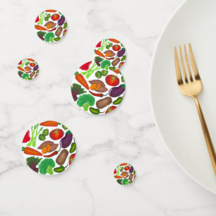 Confeti Los huertos vegetales producen verduras de Greenma