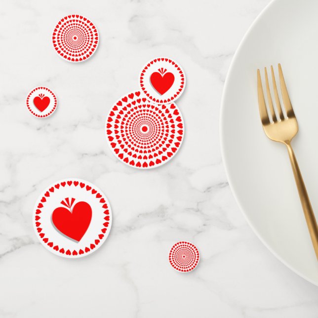 Confeti Love Heart Mandala (Grupo)