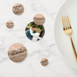 Confeti Madera rosa y linternas rusas