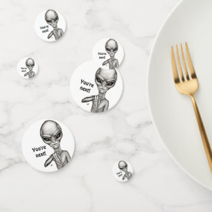 Confeti ¡Mala Alien, eres la siguiente!