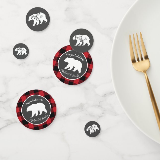 Confeti Mama Bear Baby Shower Woodland Lodge (Grupo)