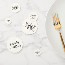 Confeti Mano caprichoso trajo vítores a 50 años cumpleaños