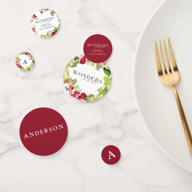 Confeti Maravillas de su amor acuarela vacaciones de folla (Grupo)