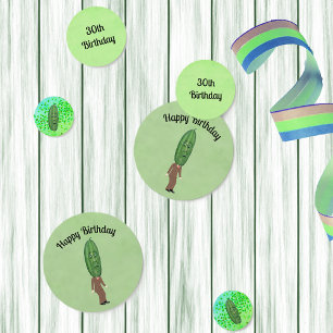 Confeti Maravilloso Gran Verde Cabeza De Pollo Sorprendido