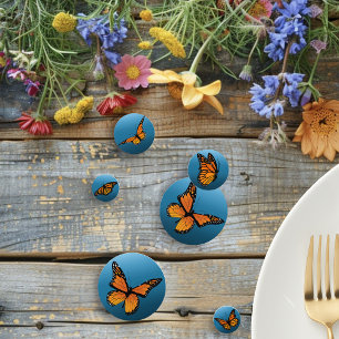 Confeti Mariposas monarca azul Ombre