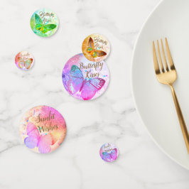 Confeti Mariposas Opal Golden Rainbow Shimmer