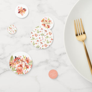 Confeti Mariquita   Baby Shower Floral de Primavera