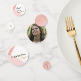 Confeti Mármol rosa y oro moderno