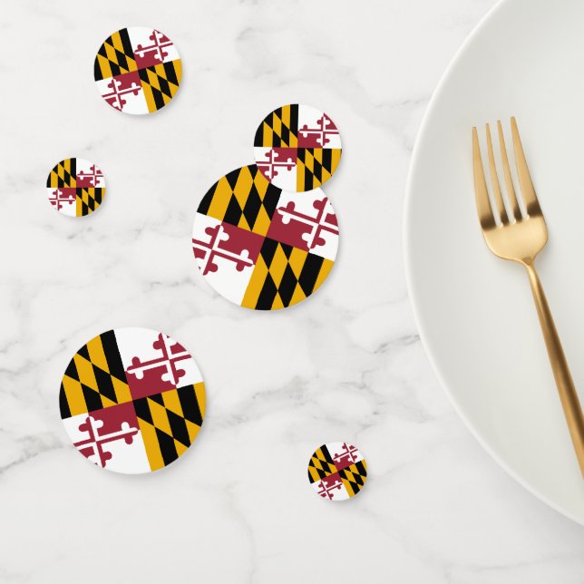 Confeti Maryland Confetti, fiesta, bandera de Maryland (Grupo)