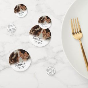 Confeti Mejor Juntos Script Photo Save The Date