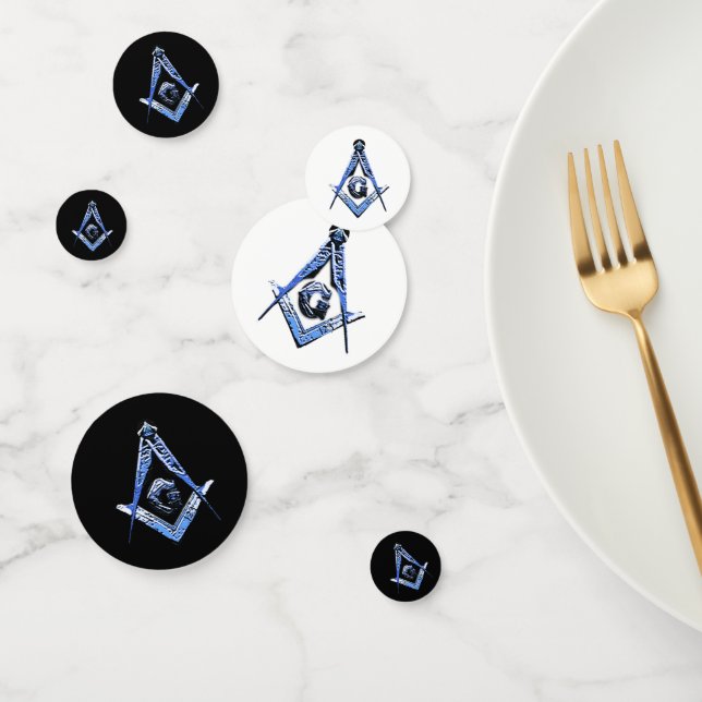 Confeti Mentes masónicas (azul) (Grupo)