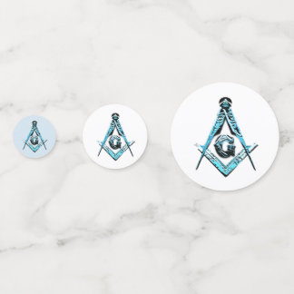 Confeti Mentes masónicas (azul brillante)