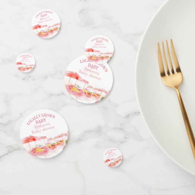 Confeti Mercado local de las niñas que duchan en el mercad (Grupo)