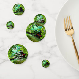 Confeti Mesa de la fiesta de cumpleaños del hombre del tre