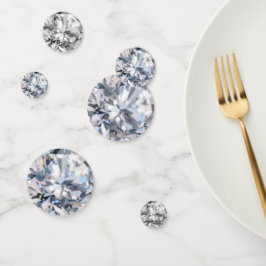 Confeti Mesa de piedras preciosas de diamantes elegantes