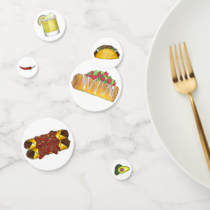 Confeti México México Tex Mex Food Taco Enchilada Chimicha