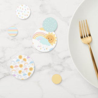 Confeti Mi pequeño sol llueve y nubes se contraen