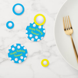 Confeti Mini Golf Balls Fiesta de Cumpleaños Niños Azul