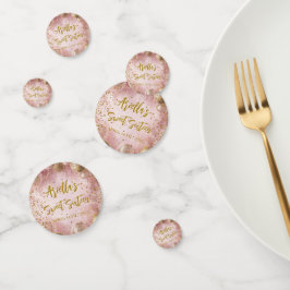 Confeti Modern sweet 16 pink gold balloons