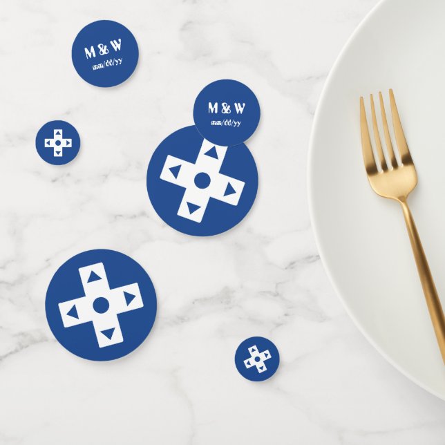 Confeti Modo multijugador en el contenedor de mesa azul (Grupo)
