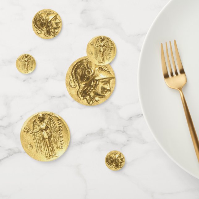 Confeti Moneda de la Antigua Athena (Grupo)