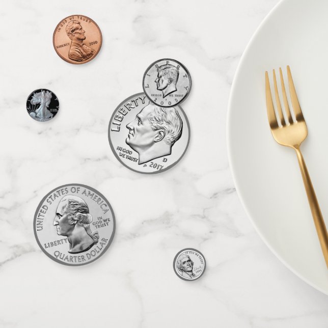 Confeti Monedas de Estados Unidos (Grupo)