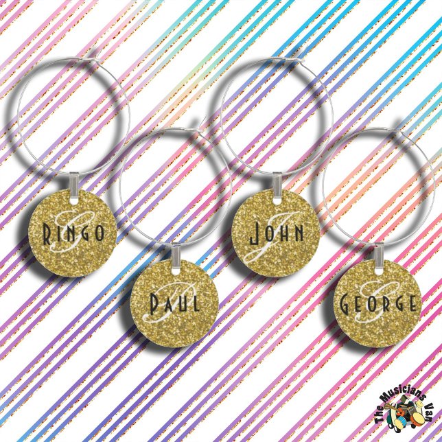 Confeti Monograma de purpurina dorado (Subido por el creador)