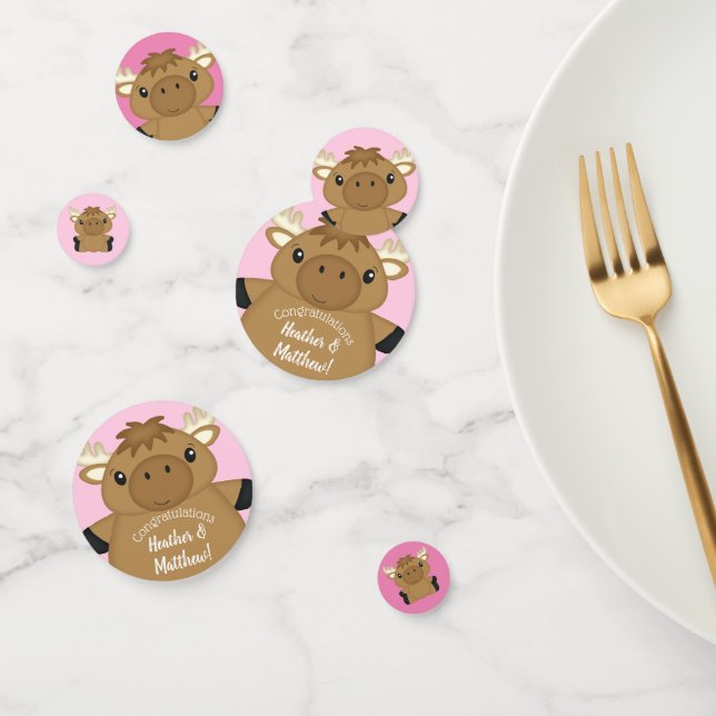 Confeti Moose Baby Shower Woodland (Grupo)