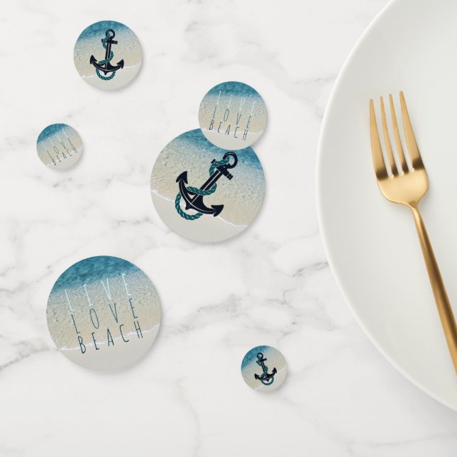 Confeti Motivación de las olas de surf turquesa en el océa (Grupo)