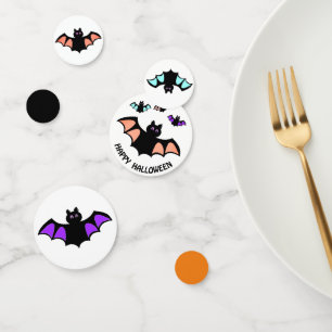 Confeti Murciélagos voladores de Halloween
