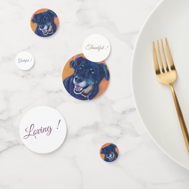 Confeti Nacimiento de Perro de Labrador Negro (Grupo)