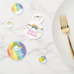 Confeti Nacimiento personalizado de los niños en la nube y