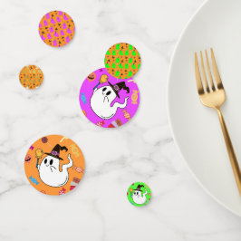 Confeti Naranja de Halloween Pequeños Fantasma Niños