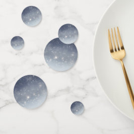 Confeti Navidades Copos de nieve blancos