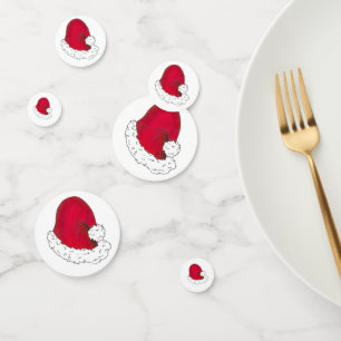 Confeti Navidades del Gorra Red Santa Claus Felices Fiesta