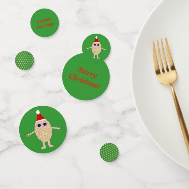 Confeti Navidades divertidos Egg personalizados (Grupo)