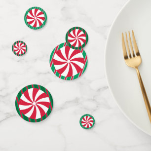 Confeti Navidades divertidos y aficionados Peppermint Cand