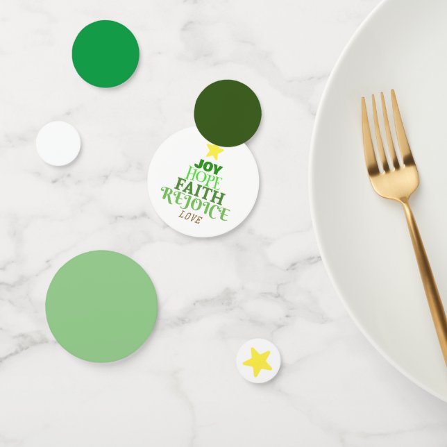 Confeti Navidades Palabras Árbol de Navidad (Grupo)