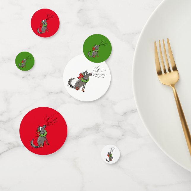 Confeti Navidades Wolf: Divertidos niños burdos (Grupo)