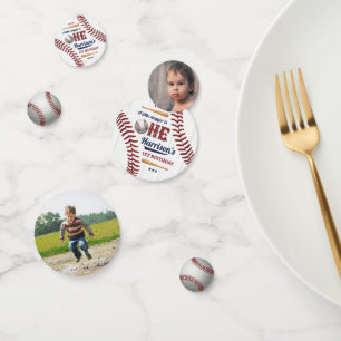 Confeti Niños Béisbol 1er cumpleaños Foto